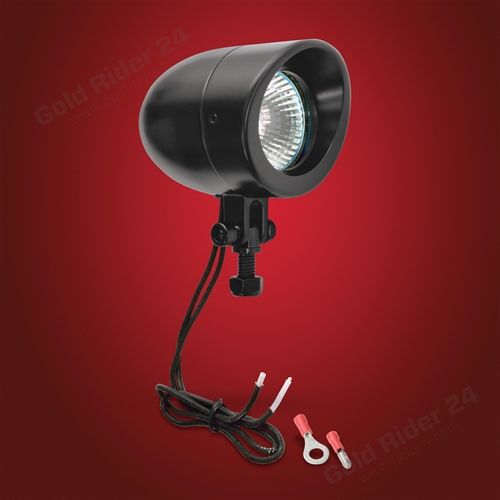 Mini feu halogène noir 12V 50W