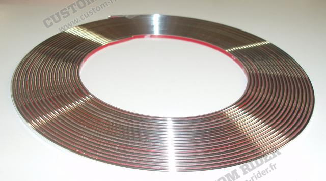 Jonc chromé plat 3.5 mm