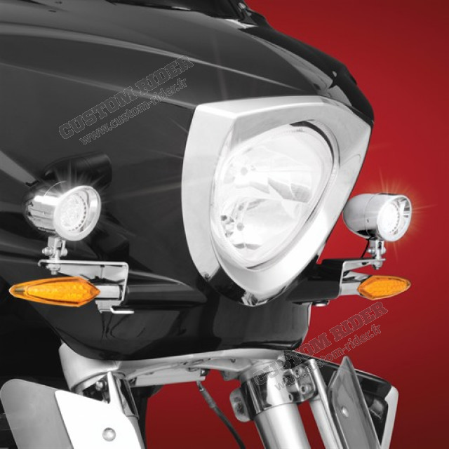 Mini feux led chromés