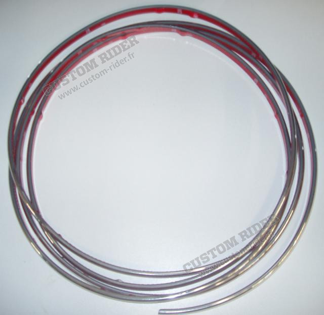 Jonc chromé plat 11 mm